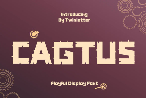Cagtus: A Bold Display Font for Editorial Design