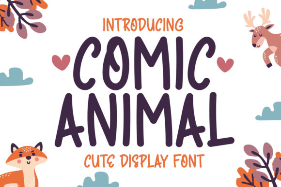 Comic Animal: A Cute Display Font for Crafters