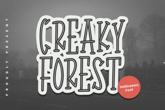 Creaky Forest: A Spooky Display Font for Branding