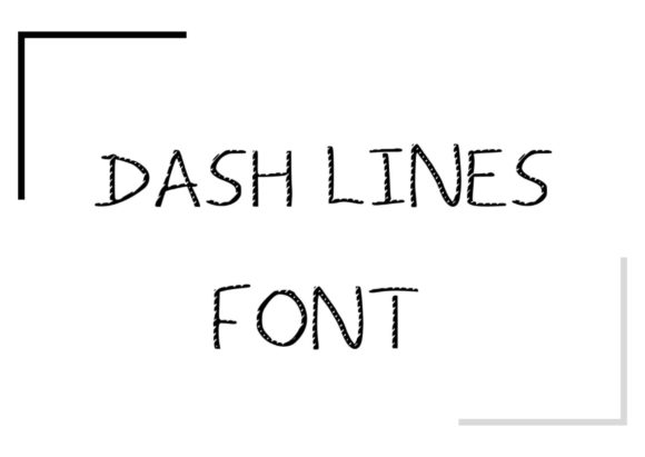 Dash Lines: A Whimsical Display Font for Web Design