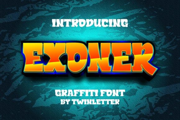 Exoner: A Bold Graffiti Display Font for Branding
