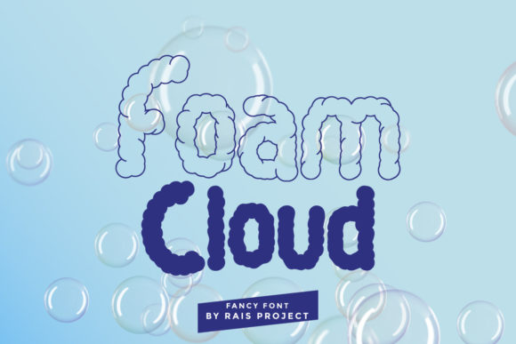 Foam Cloud: A Playful Display Font for Web Design