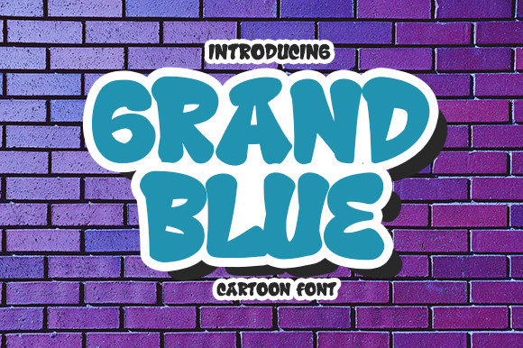 Grand Blue: A Playful Display Font for Brand Identity