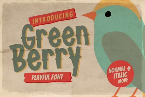 Green Berry: The Bold Display Font for Campaigns