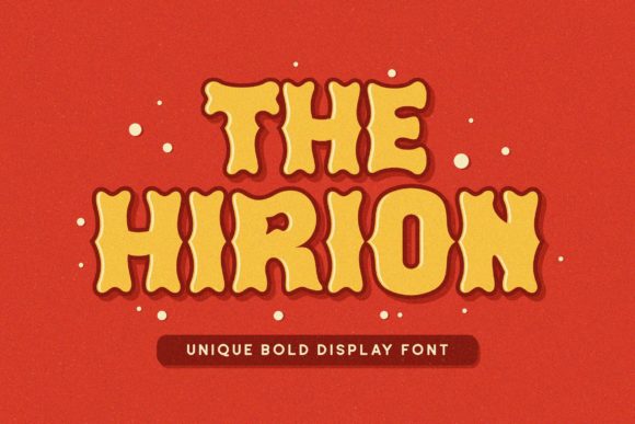 Hirion: A Bold Display Font for Creepy Crafts