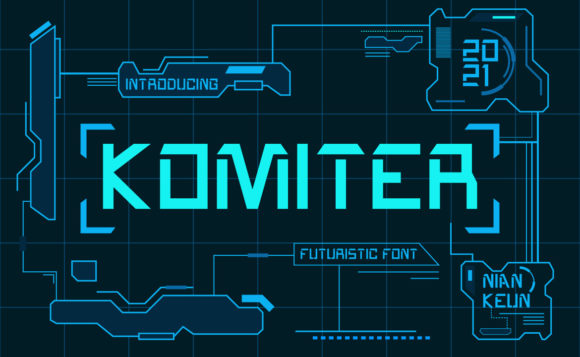 Komiter: A Bold Display Font for Modern Brand Identity