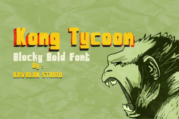 Kong Tycoon: A Bold Display Font for Web Design