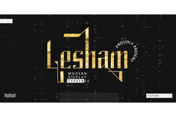 Lesham: A Bold Display Font for Crafters