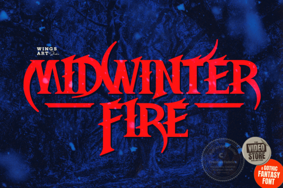 Midwinter Fire Font: A Gothic Display Typeface Review