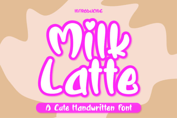Milk Latte: A Whimsical Display Font for Web Design