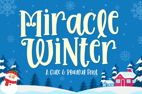 Miracle Winter: A Playful Display Font for Campaigns