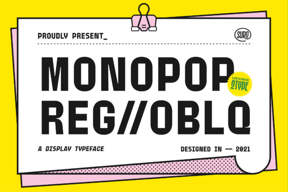 Monopop: A Playful Display Font for Bold Branding