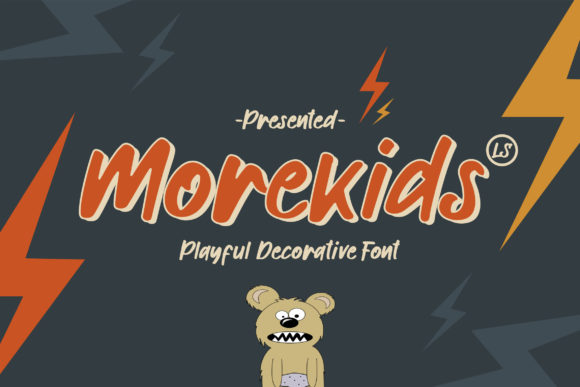 Morekids: A Playful Display Font for Editorial Design