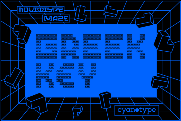 MultiType Maze Greek Key: A Unique Display Font