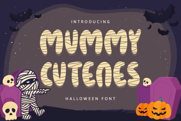 Mummy Cutenes: A Spooky Display Font for Campaigns