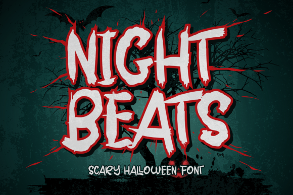 Night Beats: A Spooky Display Font for Brand Identity