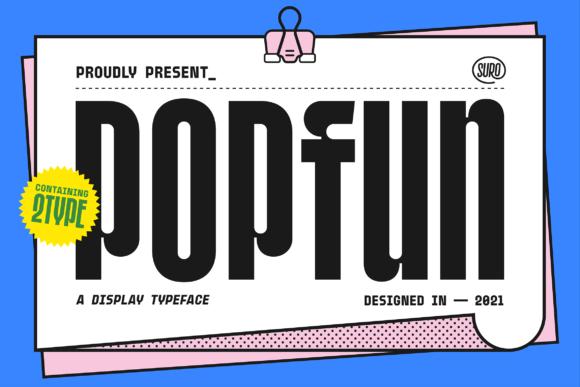 Popfun: A Playful Display Font for Your Brand