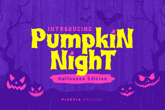 Pumpkin Night: A Bold Display Font for Campaigns