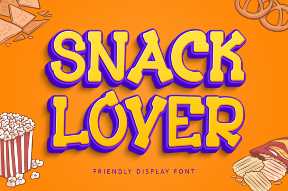 Snack Lover: A Friendly Display Font for Editorial Design