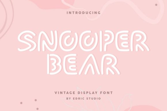 Snooper Bear: A Playful Display Font for Editorial Design