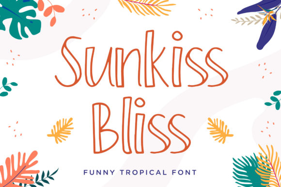 Sunkiss Bliss: A Summer Display Font for Your Brand