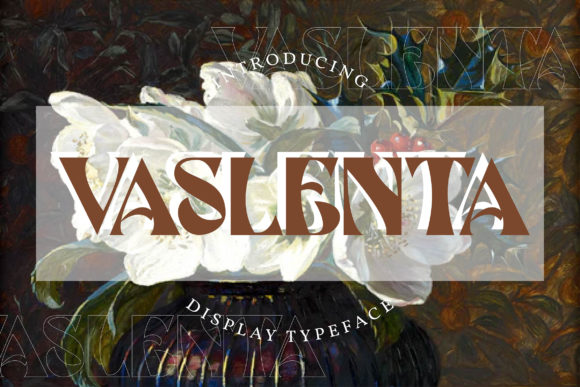 Vaslenta: A Whimsical Display Font for Crafters