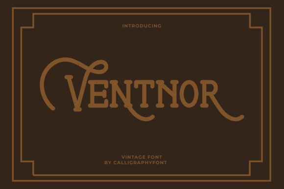 Ventnor: A Vintage Display Font for Business Branding